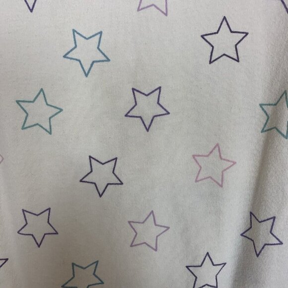 Baby Gap Long Sleeve Bodysuit Ivory Star Print Organic Cotton Girls 18-24 Months - Picture 4 of 10
